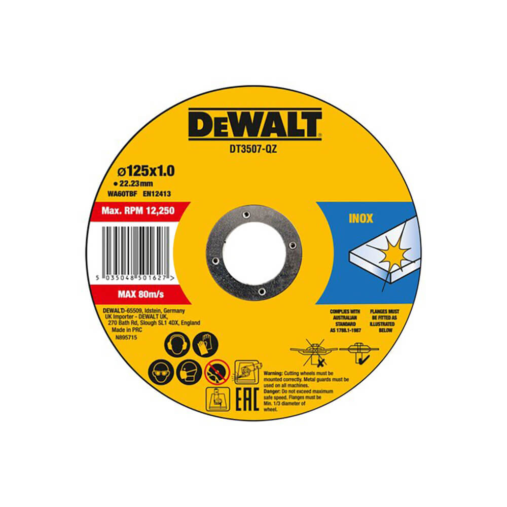 DT3507 DeWALT Rezna ploča za čelik 125mm