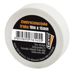 140-bijela TX - Elektroizolacijska traka bijela 15mm x 10m