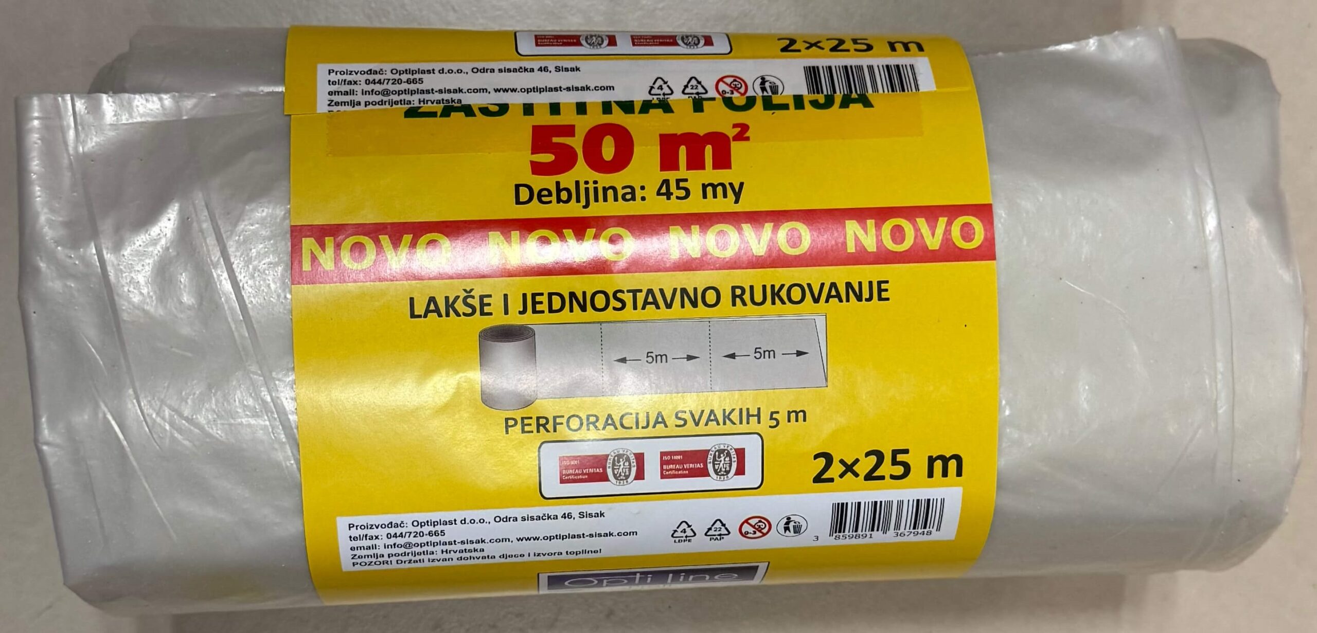 8020009 O - Folija 100m2-30my