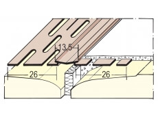 37509 25 PROTEKTOR Profil diletacijski PVC u roli 25/1 MAGIC CORNER