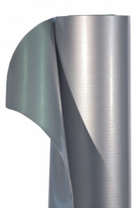 50824 SILVER kom Flagmetal Silver art PVC 1,8 mm/(1x2m)  kaširani lim