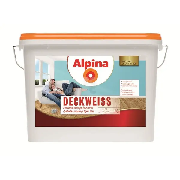 Caparol - AT Alpina Deckweiss Visokokvalitetna unutarnja mat boja 15L