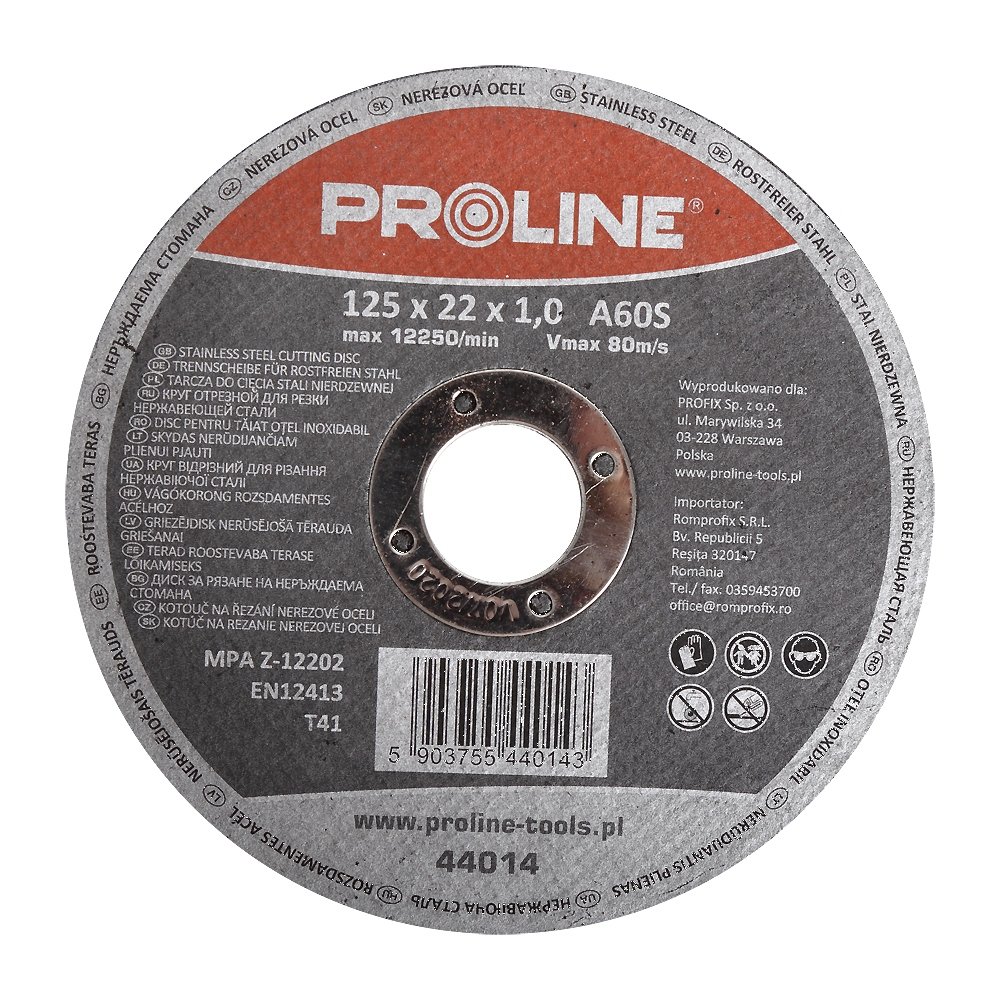 PROLINE Rezna ploča 115x1,0x22A60S