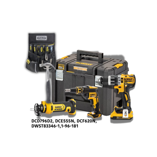 DeWALT PAP Set DCD796D2, DCE555N, DCF620N, DWST83346-1, 1-96-181
