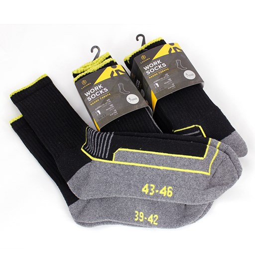 LA-Čarape BALI sivo/crne, vel. 43-46, pak 3/1