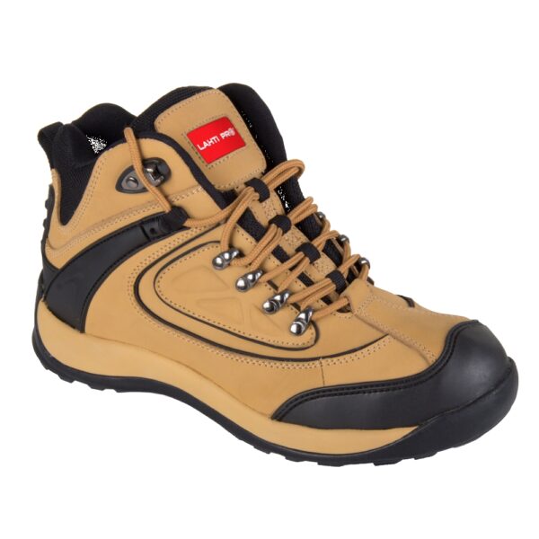 Zaštitna cipela LAHTI gležnjača Nubuck medeno-crne
