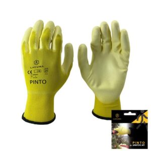 LA-Rukavica PINTO sa PU premazom žuta vel. 10