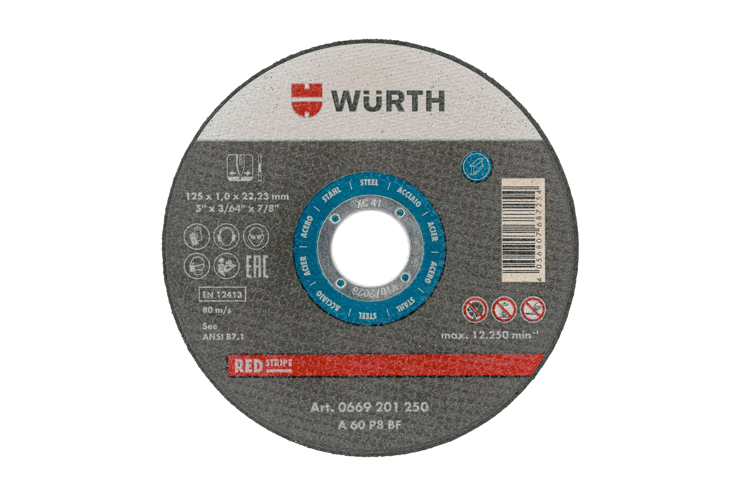 669 230111 WU - Rezna ploča - inox- rav-D115x1,0x22,23