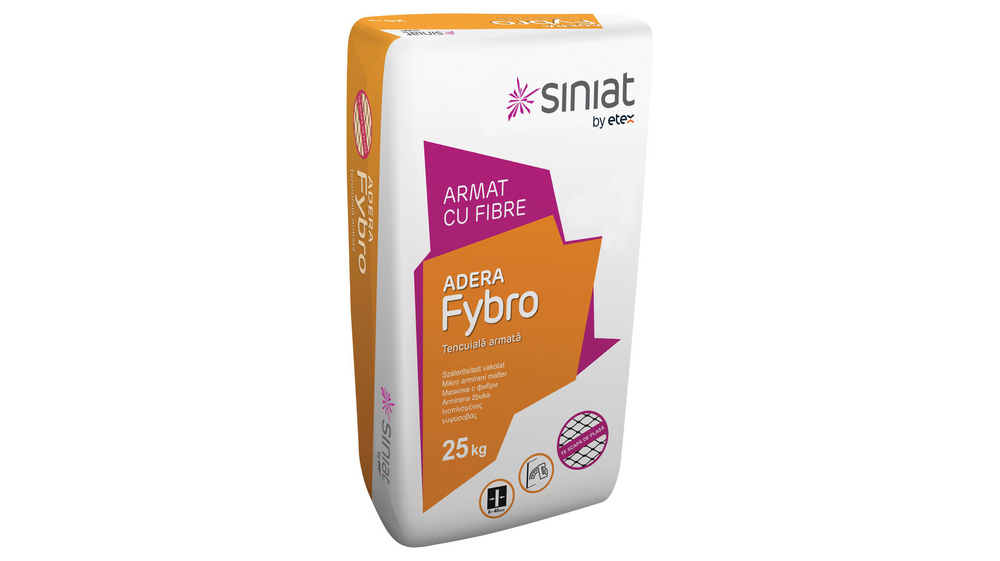 SINIAT adera Fybro 25kg - gipsana masa ojačana vlaknima