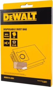 DeWALT Vrećice za prašinu 3 kom za 23-38 L, XVA19-4201