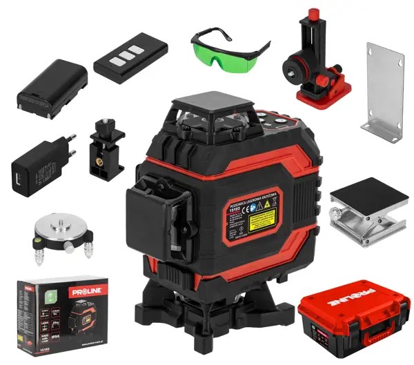 PROLINE Laser zeleni 4 zrake, 25M, 360°