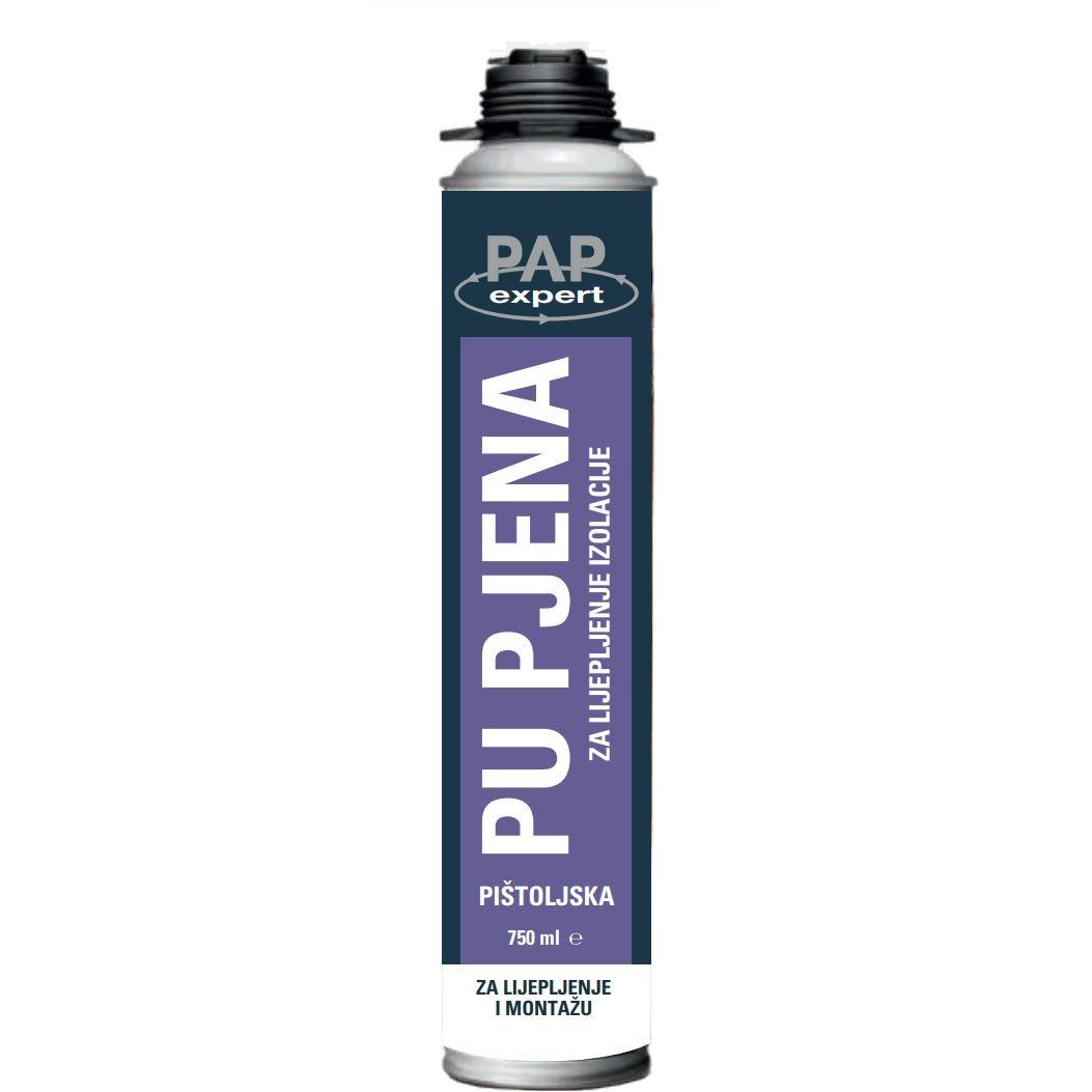 PE 201 PAP EXPERT PU pjena za lijepljenje izolacije - pištoljska 750ml
